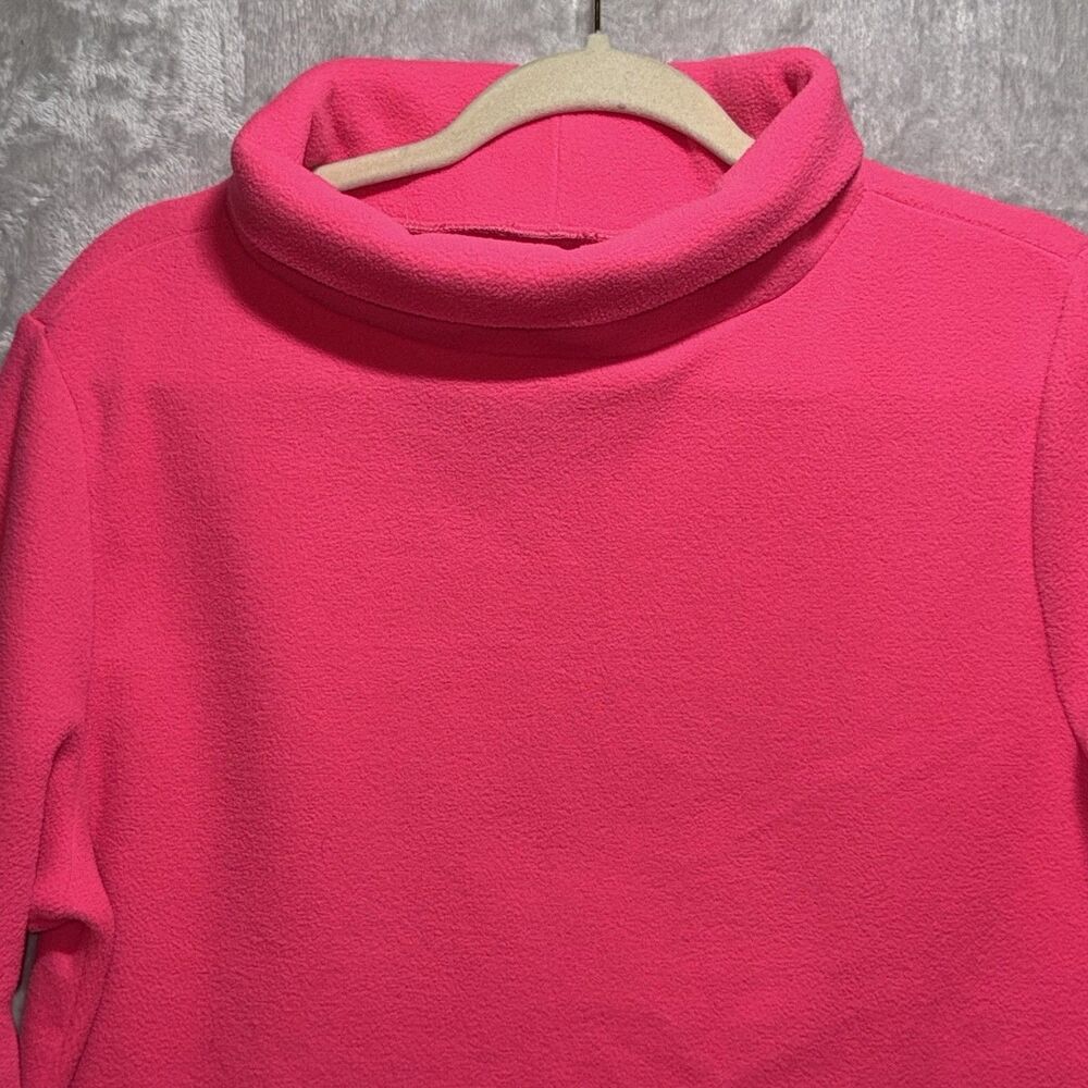 Dudley Stephens Brighton Boatneck Fleece Sweater Hot Pink Pull Over Size L - Picture 3 of 10